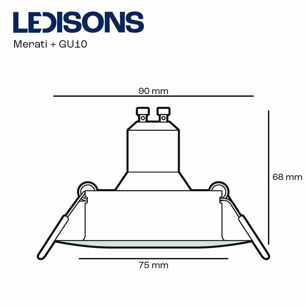Merati+GU10-1.jpg, LED, downlight, recessed, GU10, dimmable