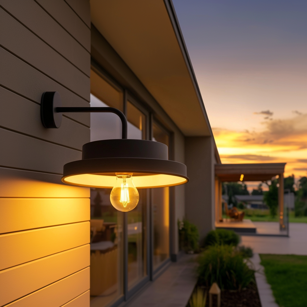 Barna_Sfeerfoto_Tuin.png, wandlamp, buitenverlichting, kunststof/metalen buitenlamp, hanglamp, globe licht